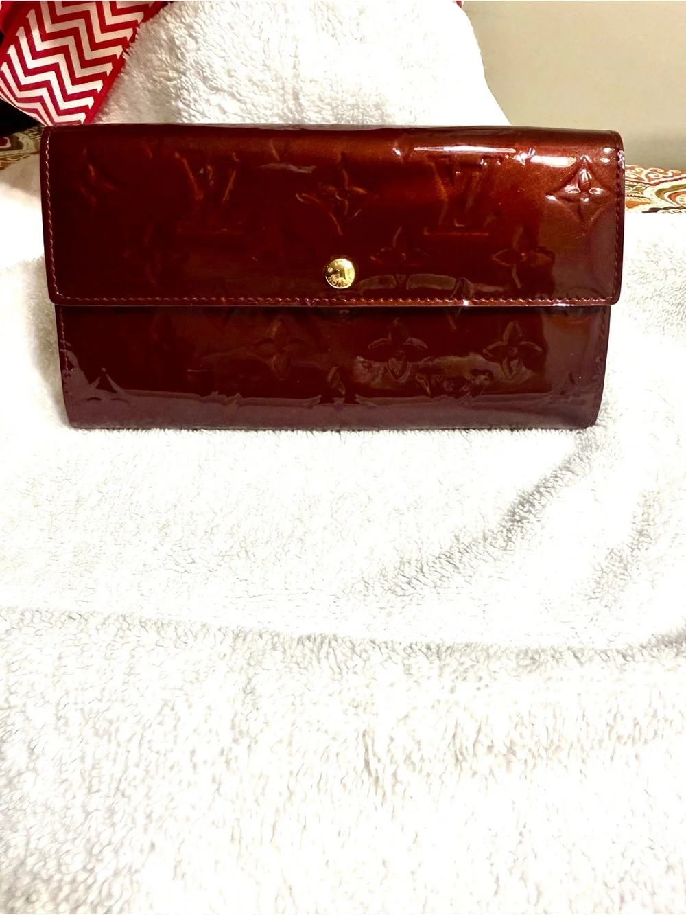 Louis Vuitton Vernis Long Wallet - Bordeaux Gloss